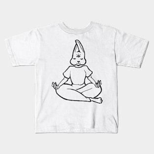 Meditating Bunny Kids T-Shirt